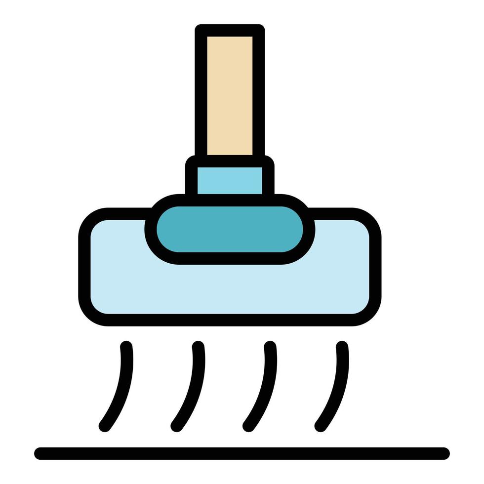 Disinfection mop icon color outline vector