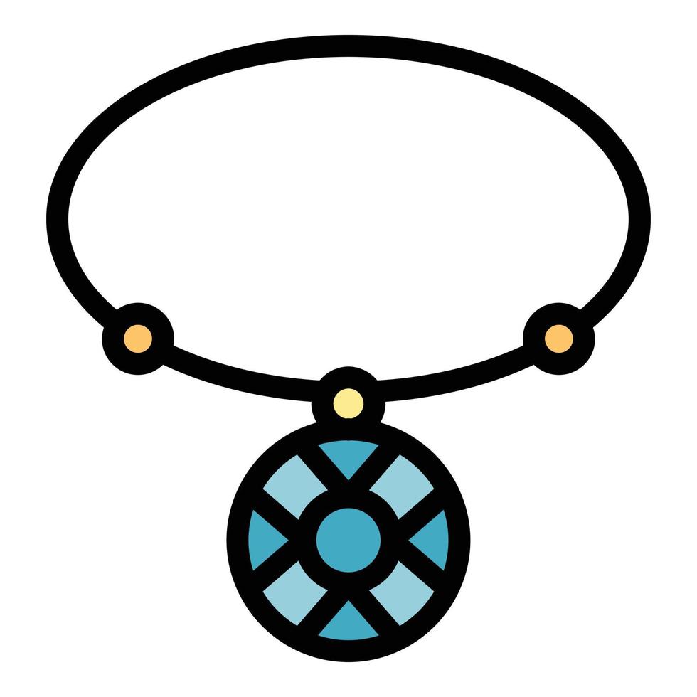 Esoteric amulet icon color outline vector