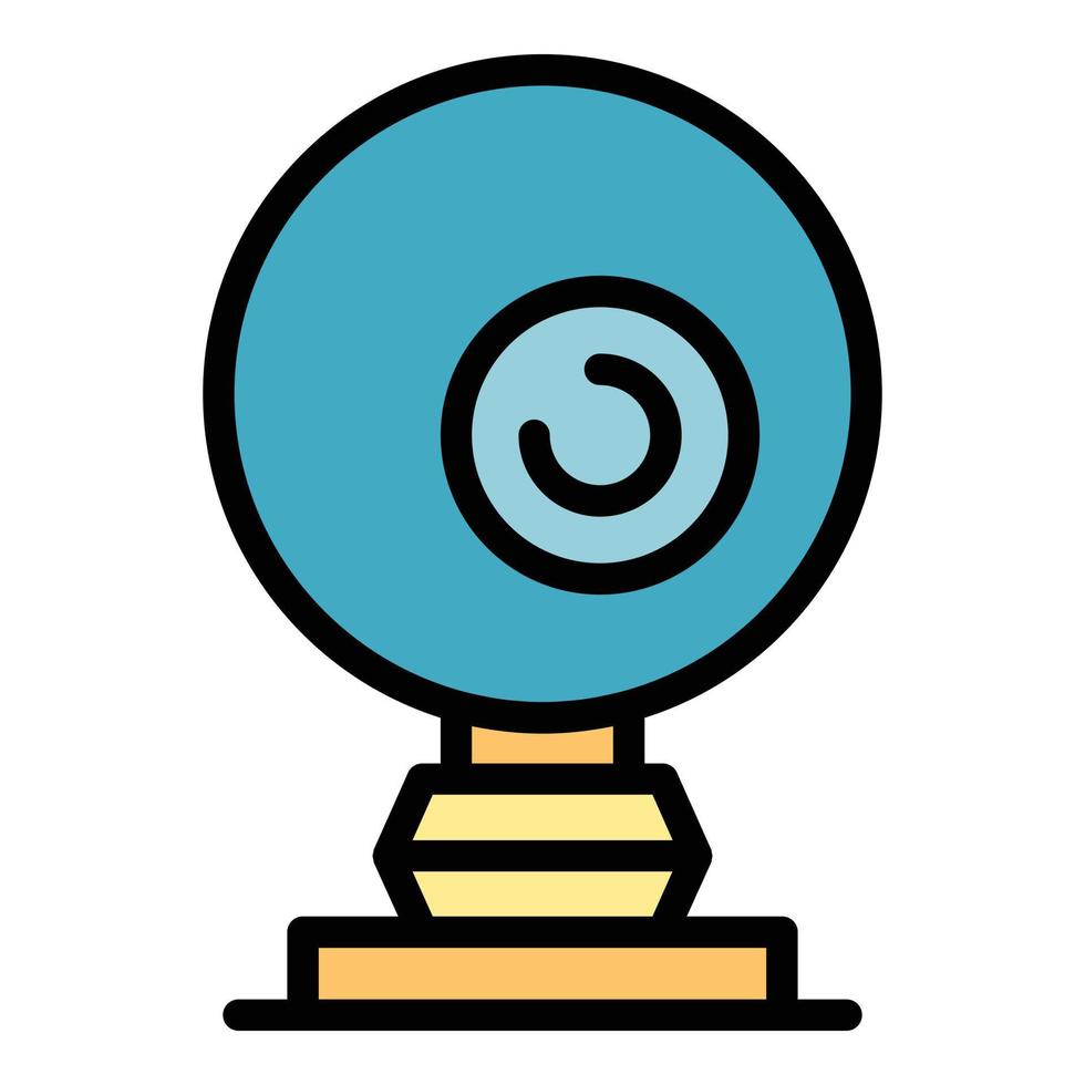 Web camera stream icon color outline vector