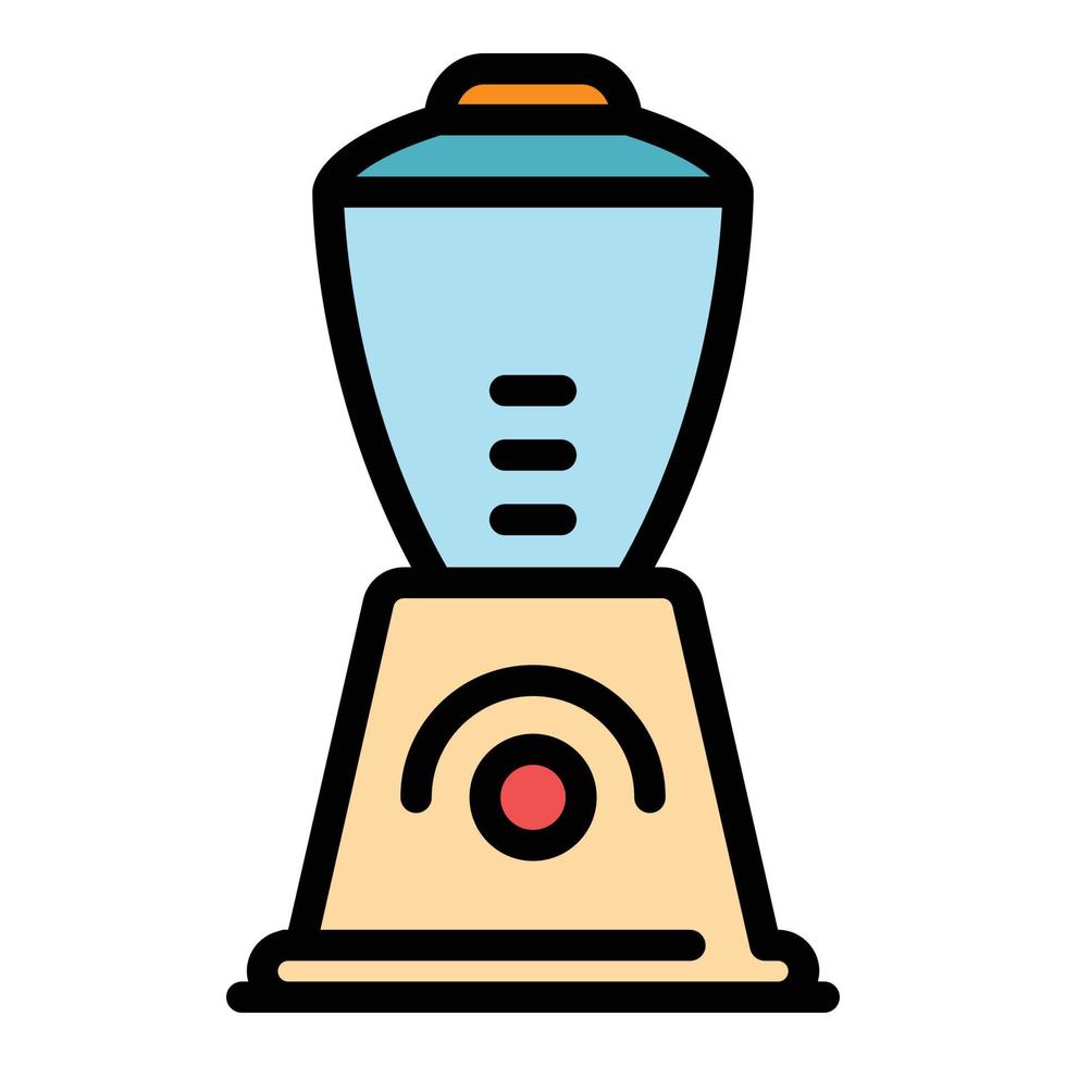 Coffee grinder icon color outline vector