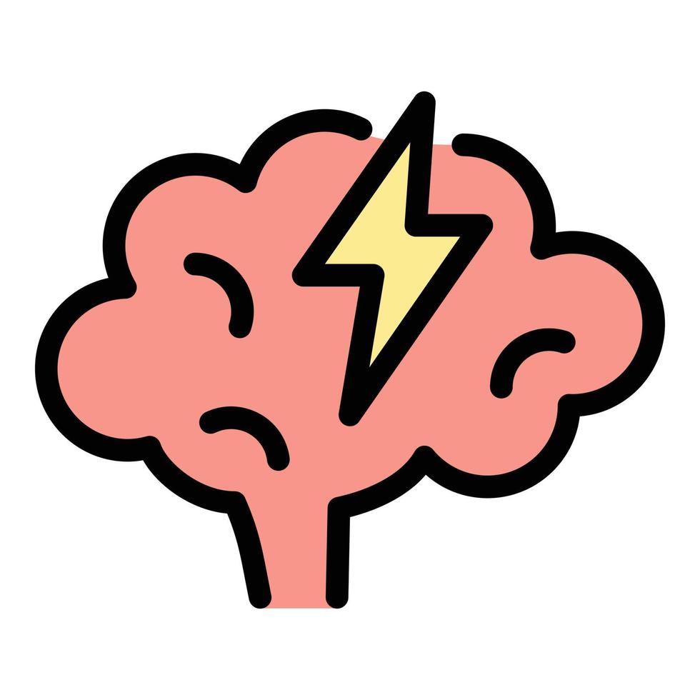 Business collaboration brainstorming icon color outline vector