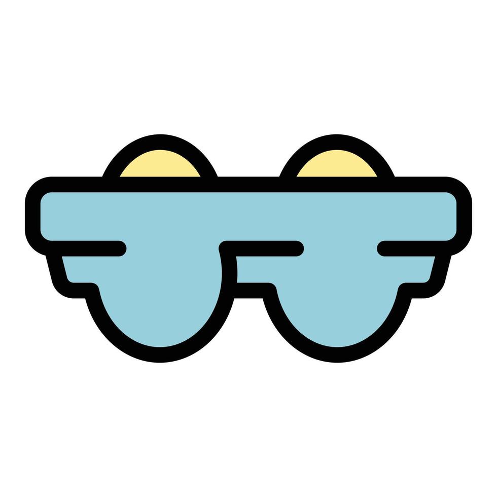 Eggs box icon color outline vector