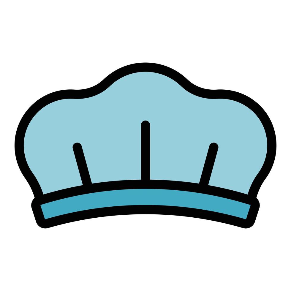 Hospital hair cover icon color outline vector