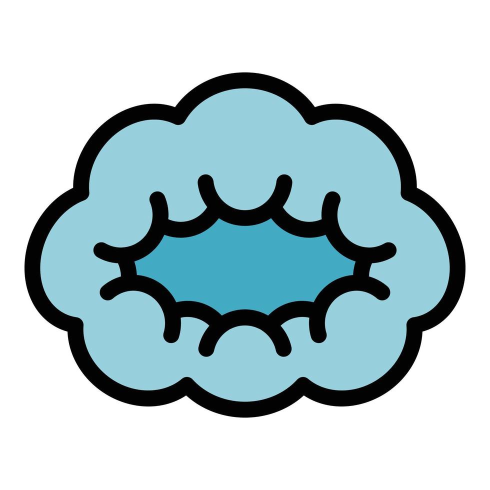 Doctor hair cover icon color outline vector
