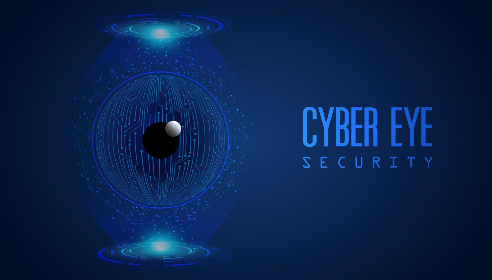 Modern Cybersecurity Technology Background with Eye vector