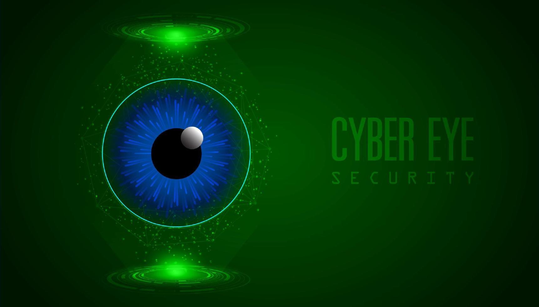 fondo de tecnología de ciberseguridad moderna con ojo vector