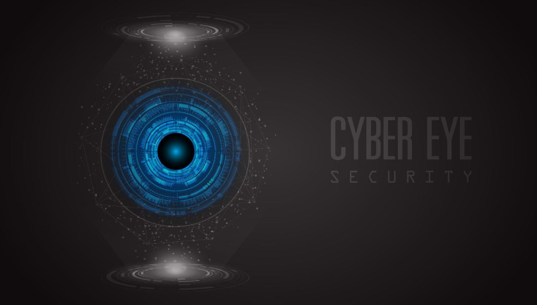 fondo de tecnología de ciberseguridad moderna con ojo vector