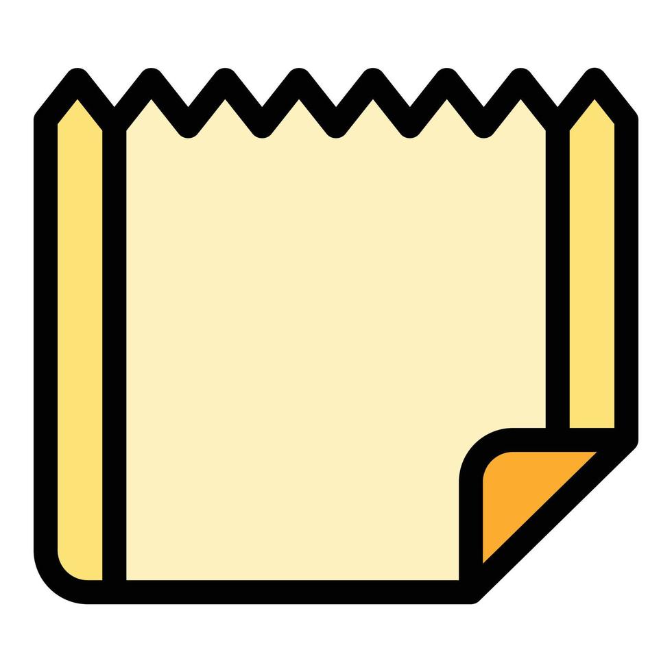 Hand paper towel icon color outline vector