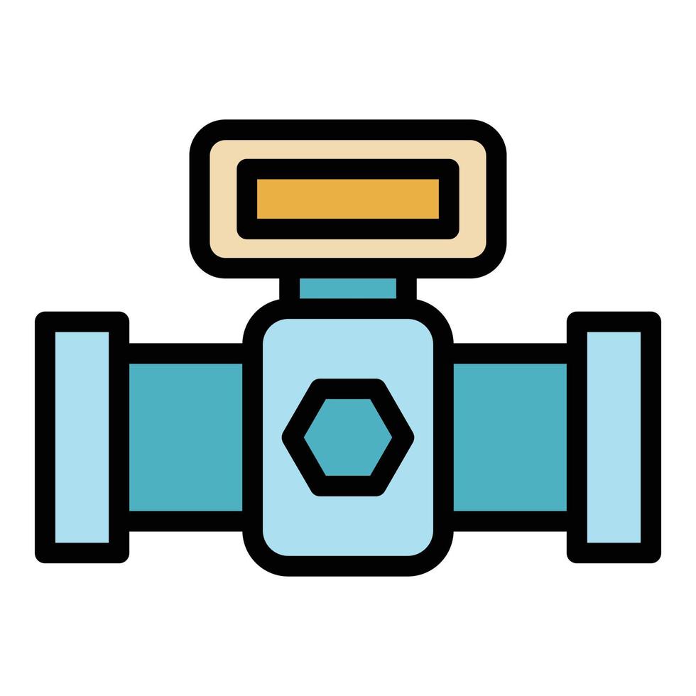 Sewerage system icon color outline vector