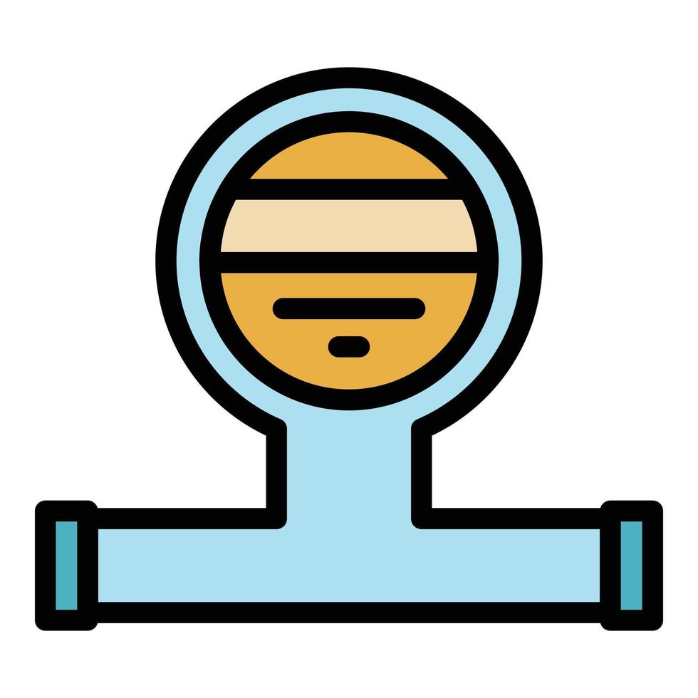 Sewage system icon color outline vector