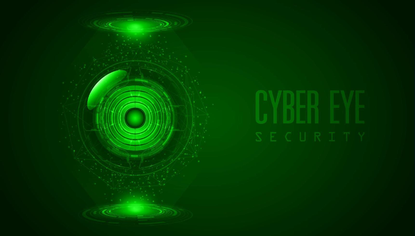 fondo de tecnología de ciberseguridad moderna con ojo vector