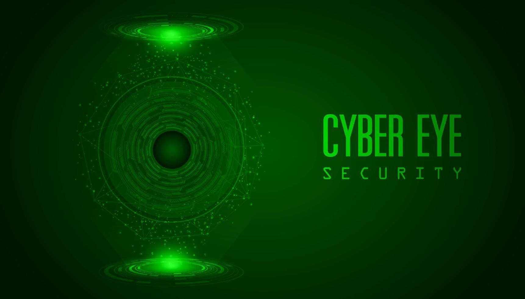 Modern Cybersecurity Technology Background with Eye vector