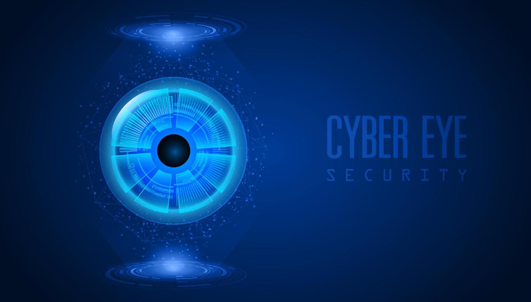 fondo de tecnología de ciberseguridad moderna con ojo vector