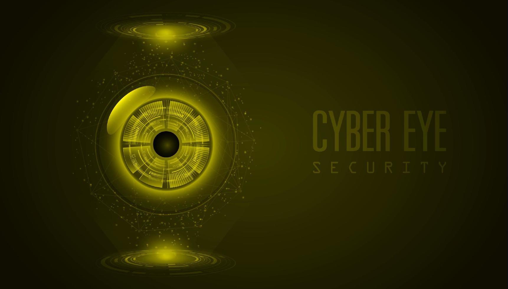 Modern Cybersecurity Technology Background with Eye vector