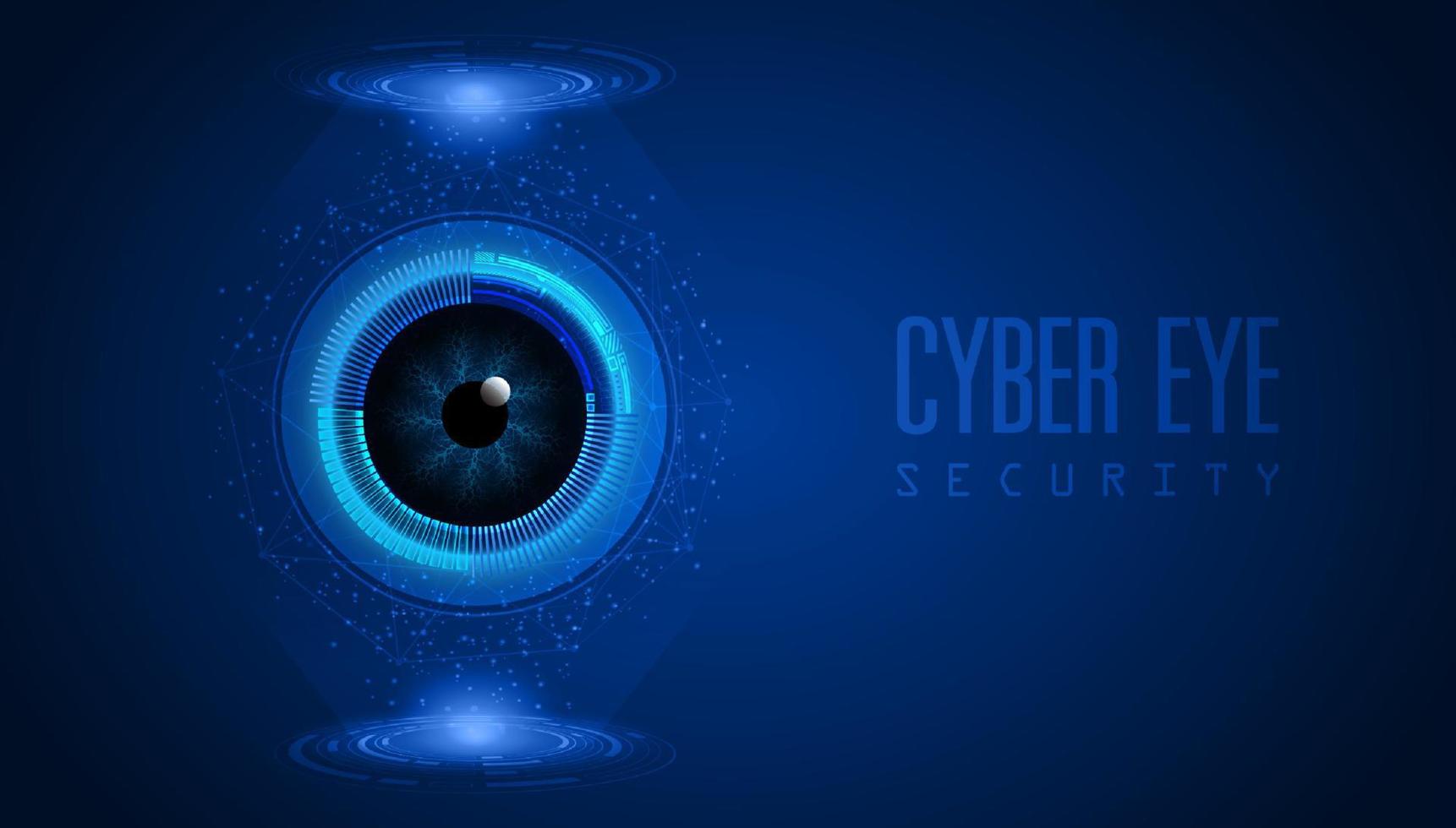 Modern Cybersecurity Technology Background with Eye vector