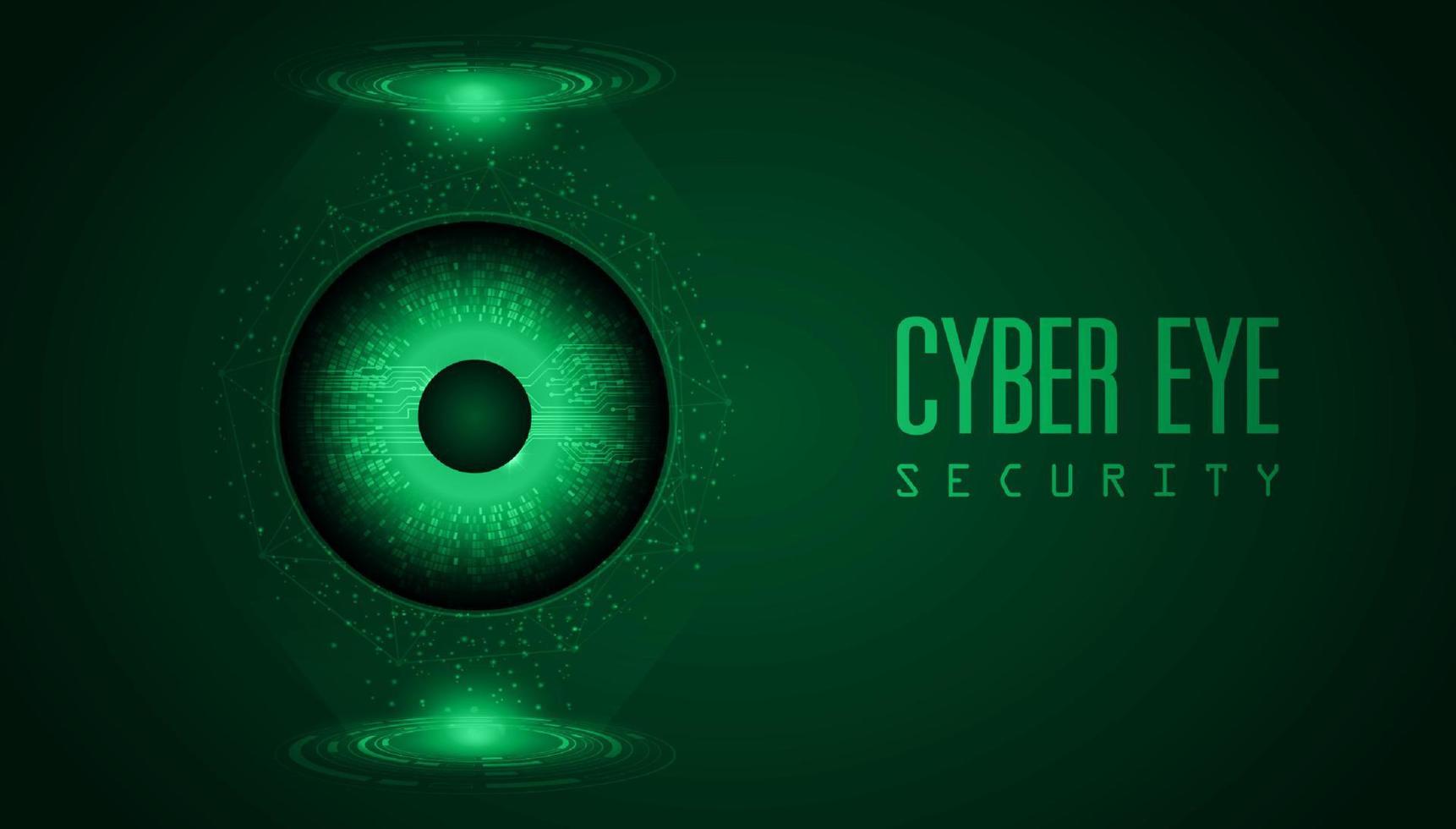 fondo de tecnología de ciberseguridad moderna con ojo vector