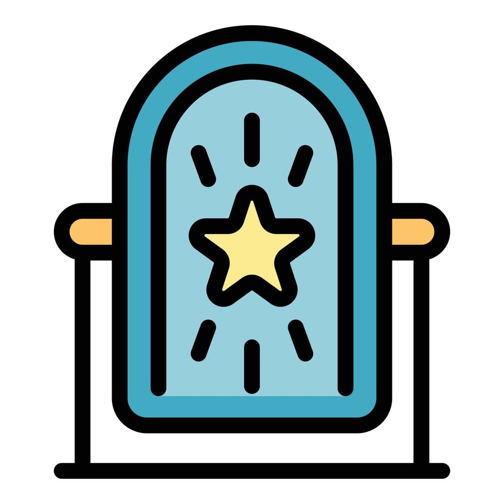 Self-esteem motivation icon color outline vector