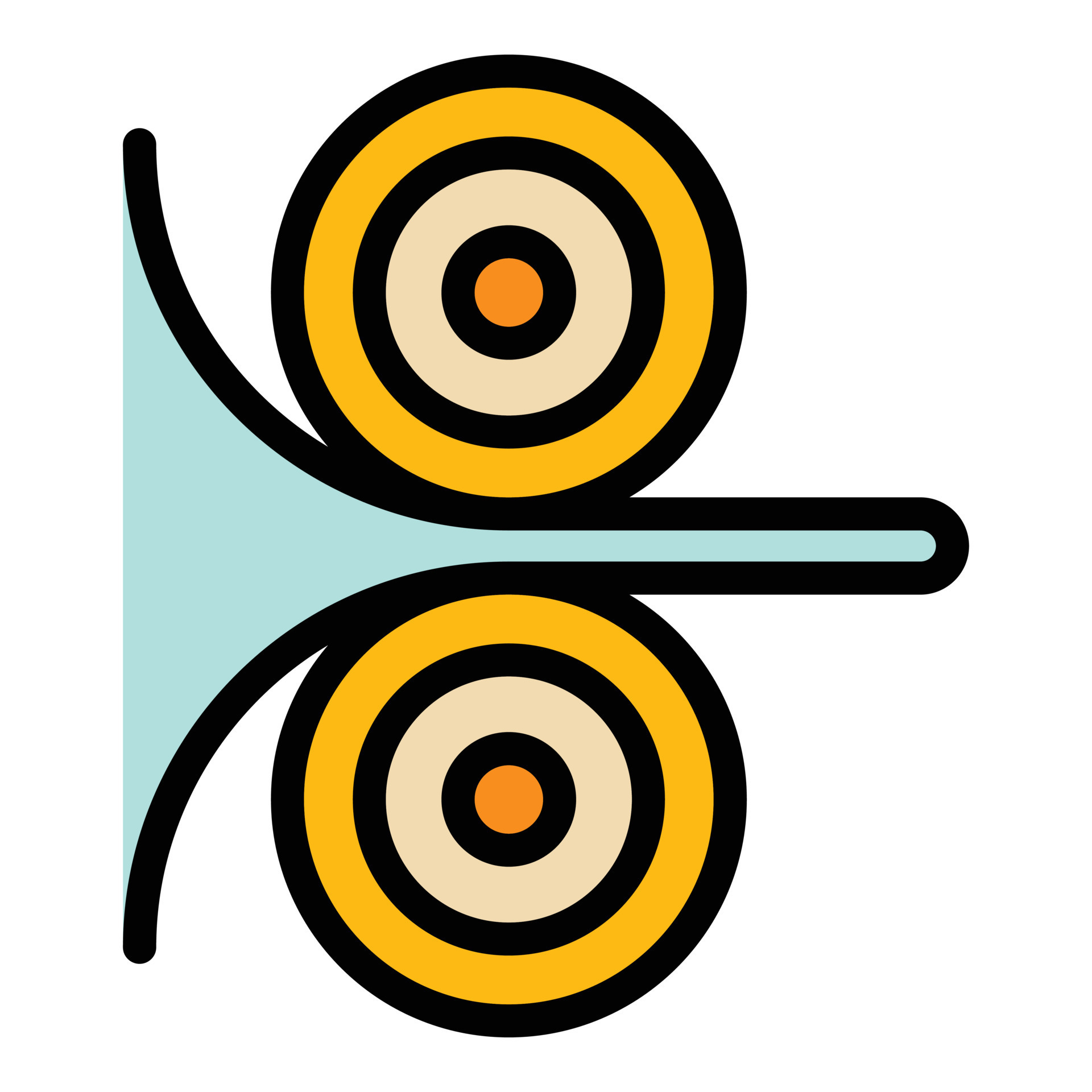 Pulp and paper process icon color outline vector 19191061 Vector Art at ...