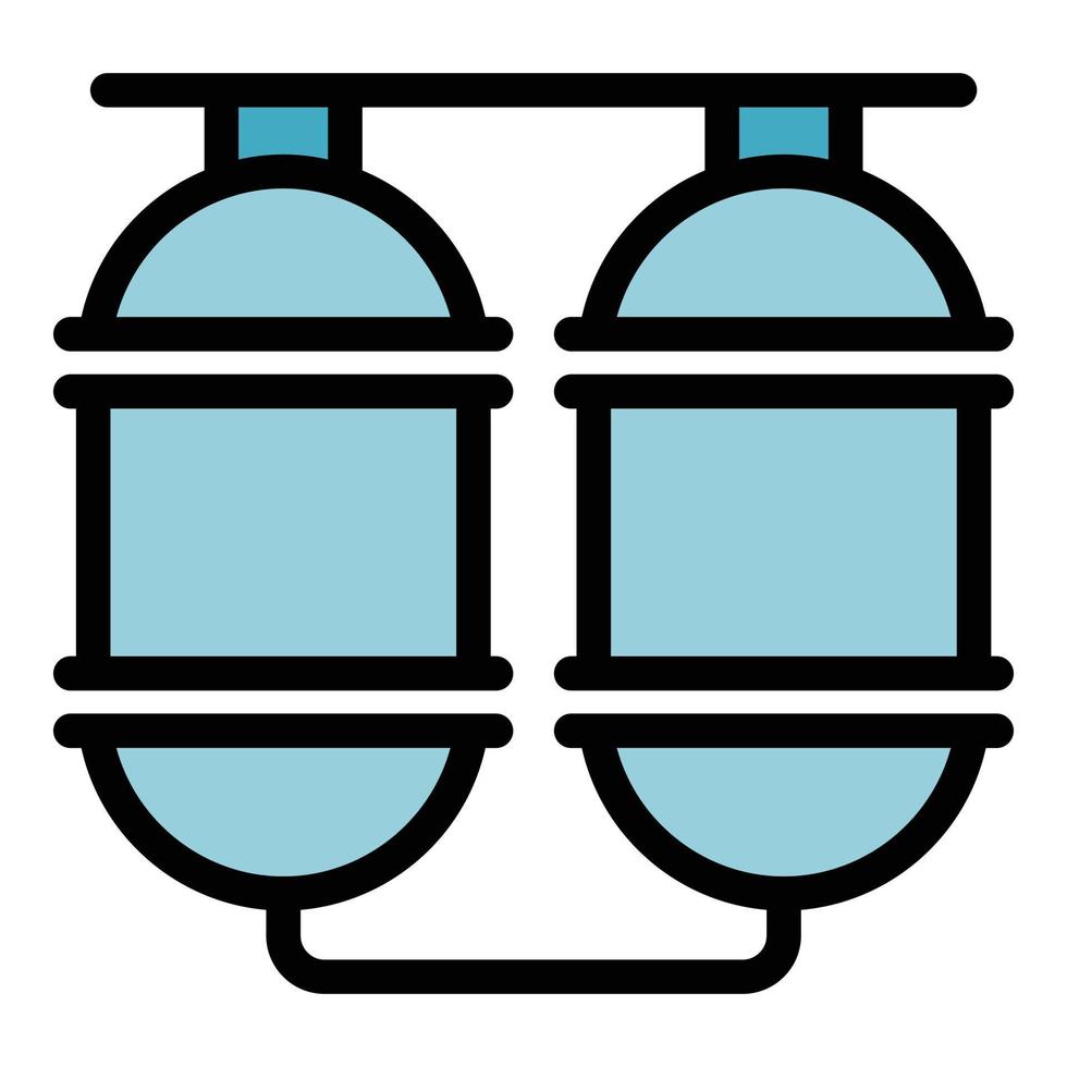 Raw milk container icon color outline vector