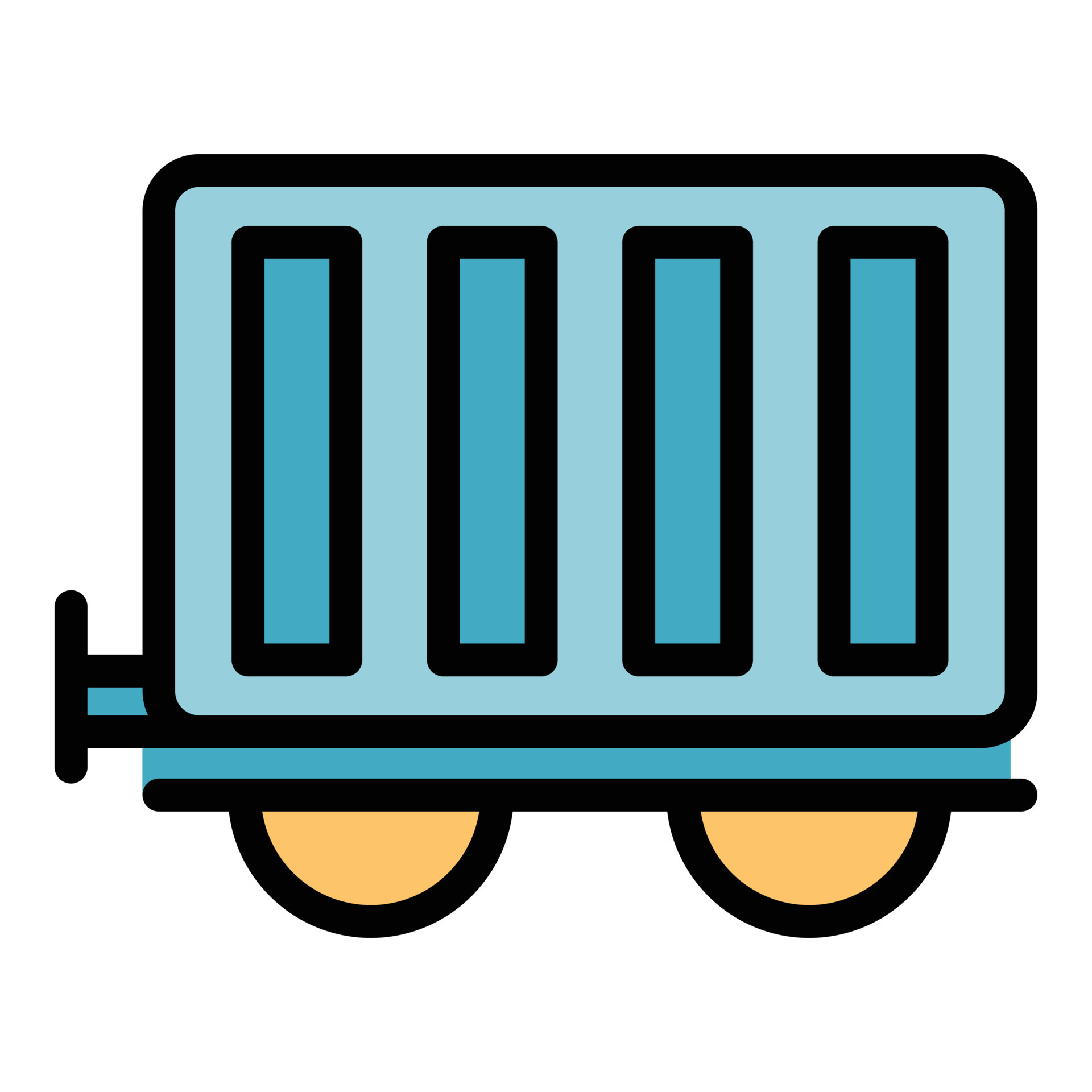 Train car icon color outline vector 19191274 Vector Art at Vecteezy