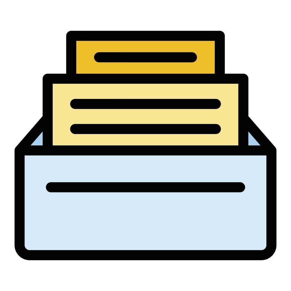 Files request icon color outline vector