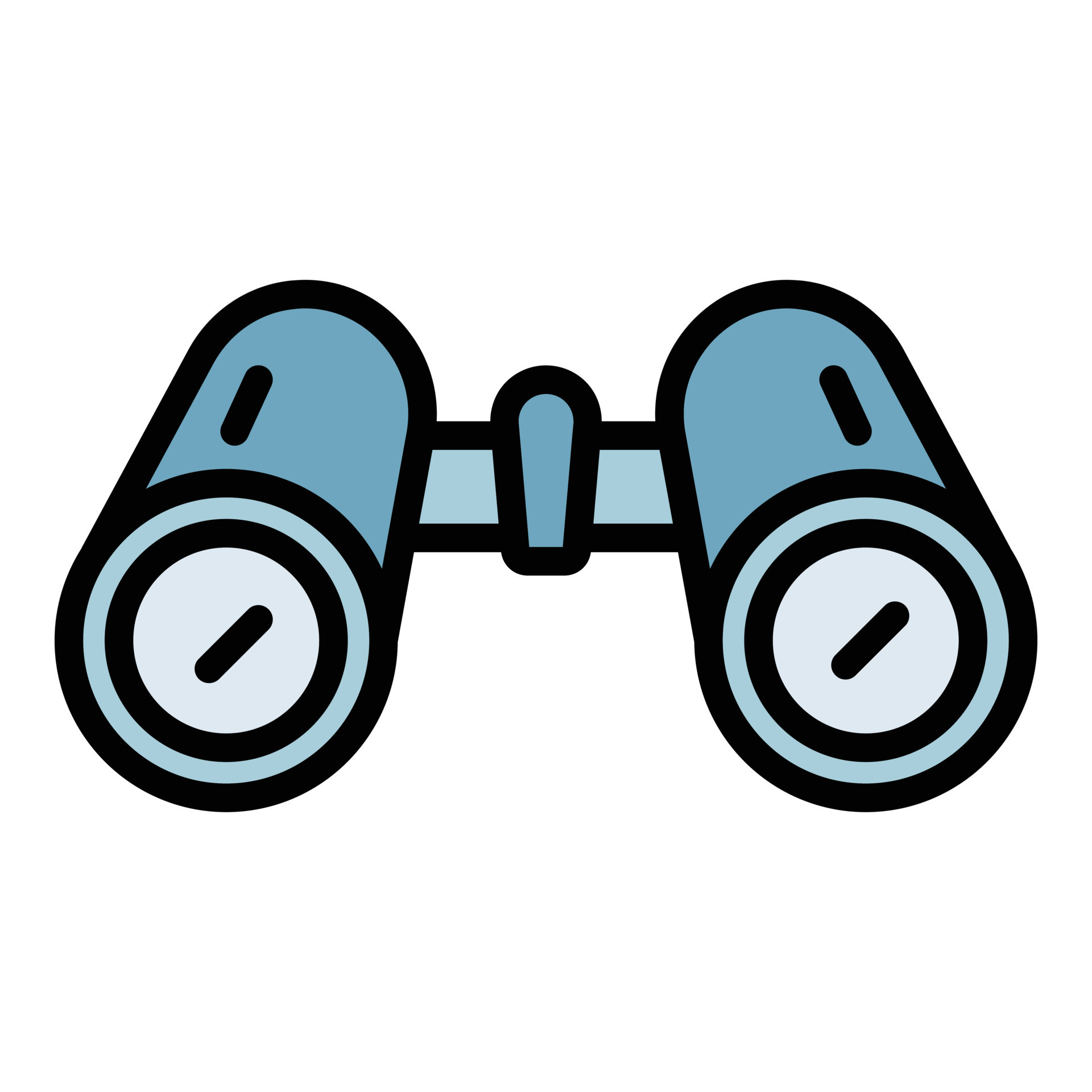 Binocular icon color outline vector 19192212 Vector Art at Vecteezy