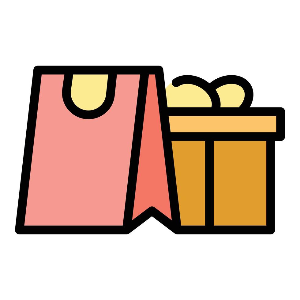Paper Bag Gift Box Icon Color Outline Vector 19192385 Vector Art At paper-bag-gift-box-icon-color-outline-vector-19192385-vector-art-at