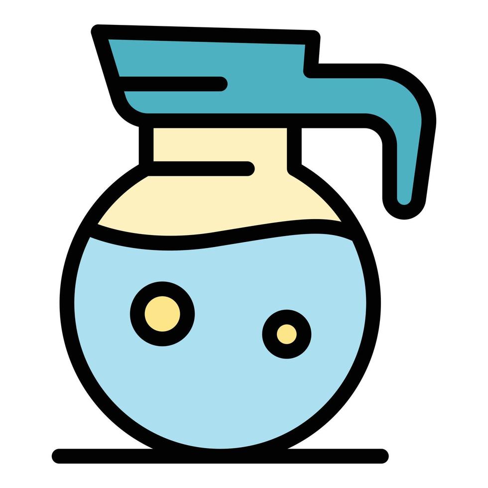 Soda jug icon color outline vector