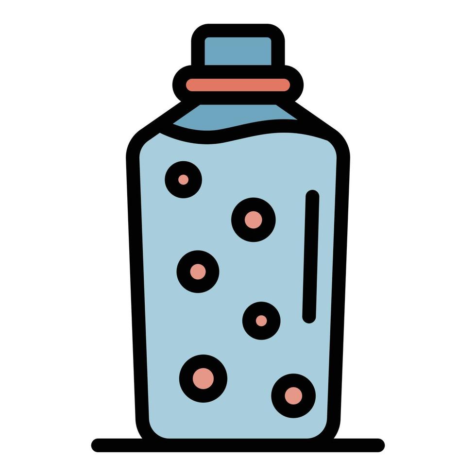 Gel soap bottle icon color outline vector