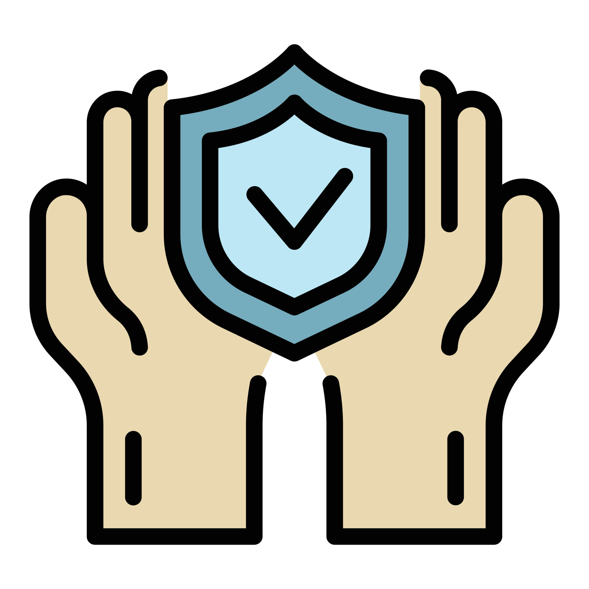 Safe insurance icon color outline vector 19192777 Vector Art at Vecteezy