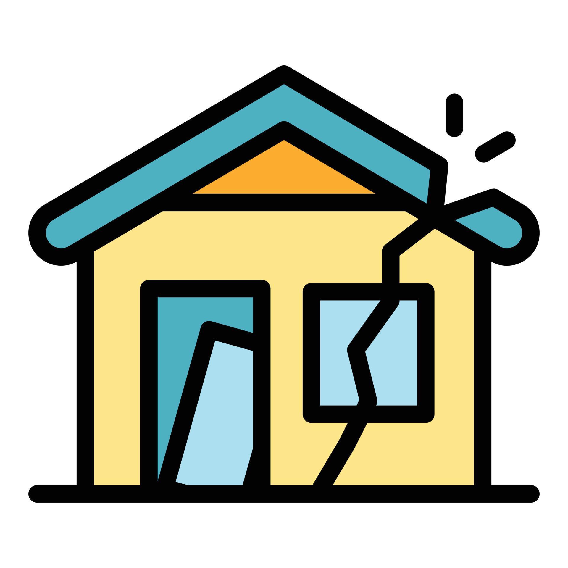Destroyed house icon color outline vector 19192888 Vector Art at Vecteezy