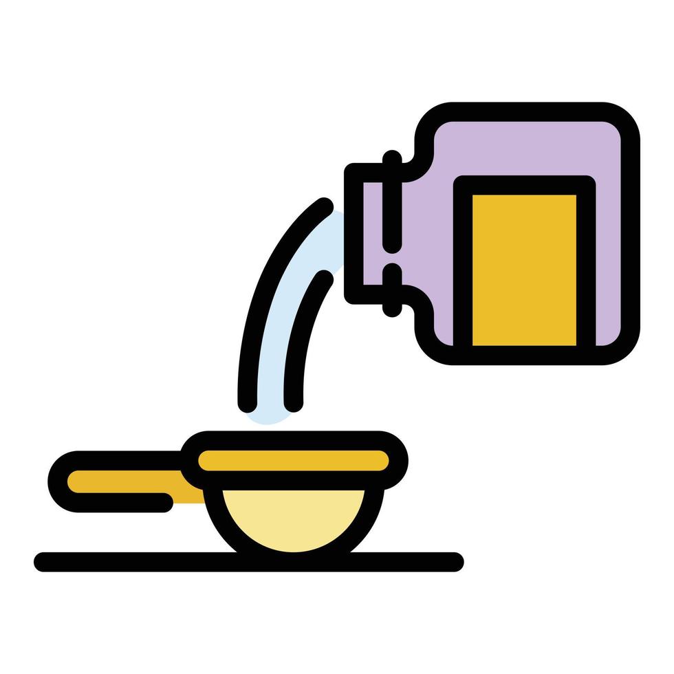 Cure syrup icon color outline vector