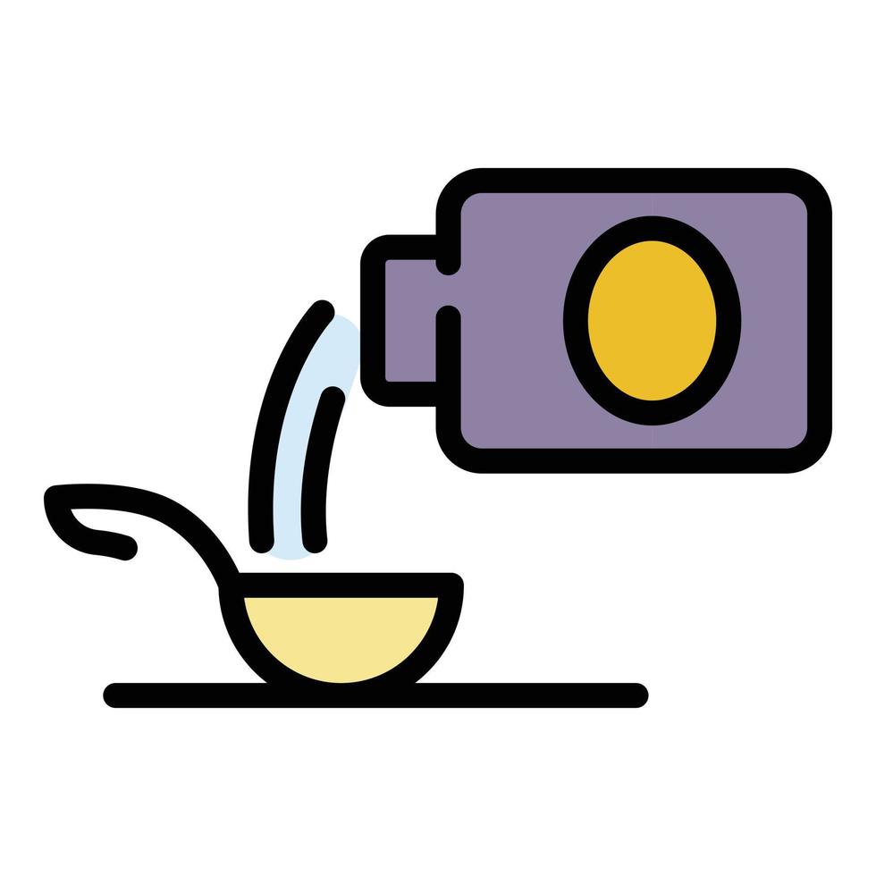 Child syrup icon color outline vector