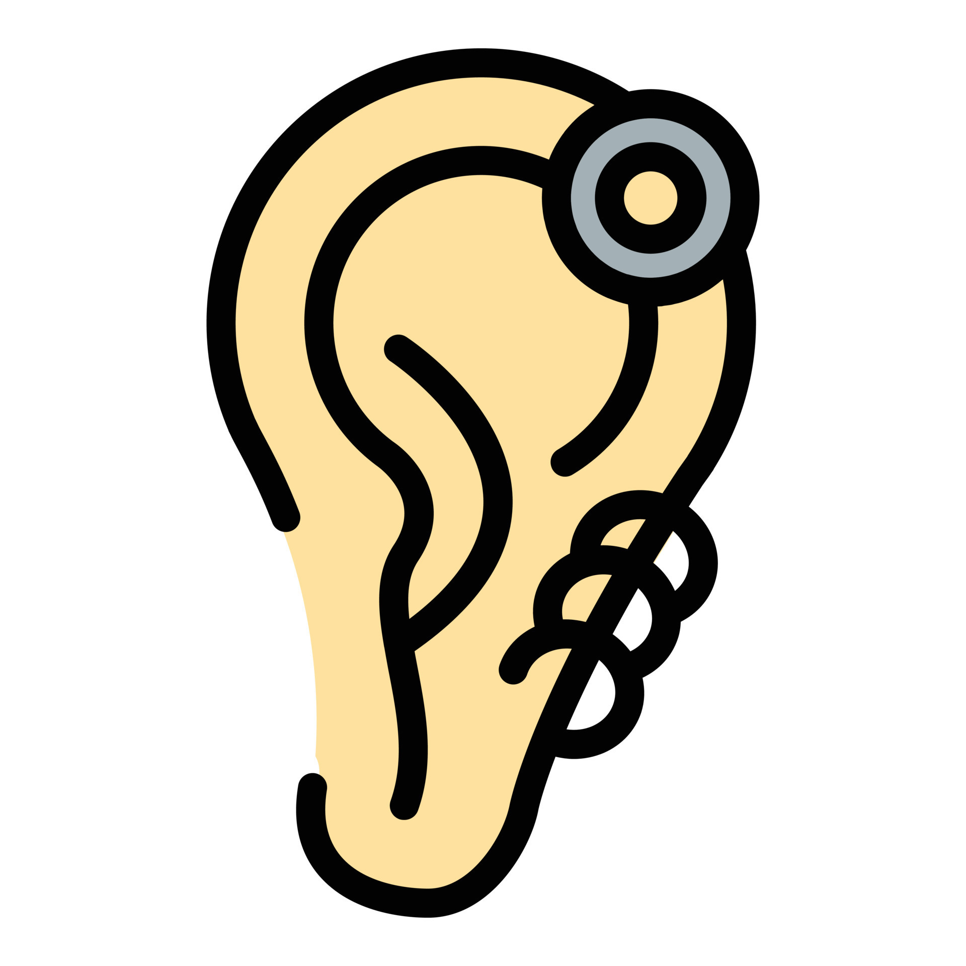 Steel ear piercing icon color outline vector 19193329 Vector Art at