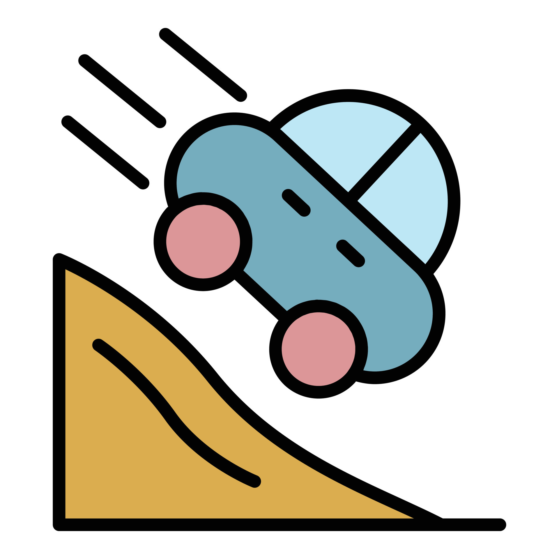 Hill car accident icon color outline vector 19193585 Vector Art at Vecteezy