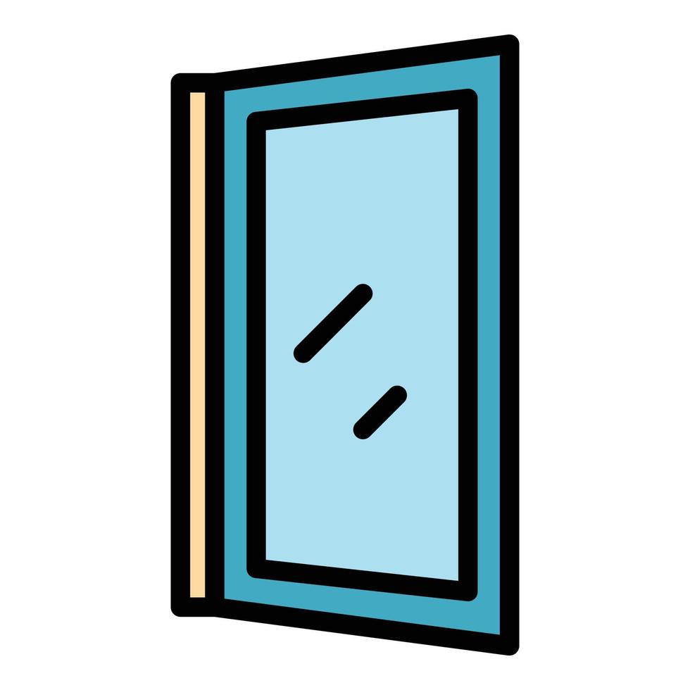 Install window icon color outline vector