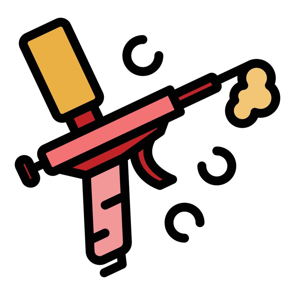 Repair polyurethane foam icon color outline vector