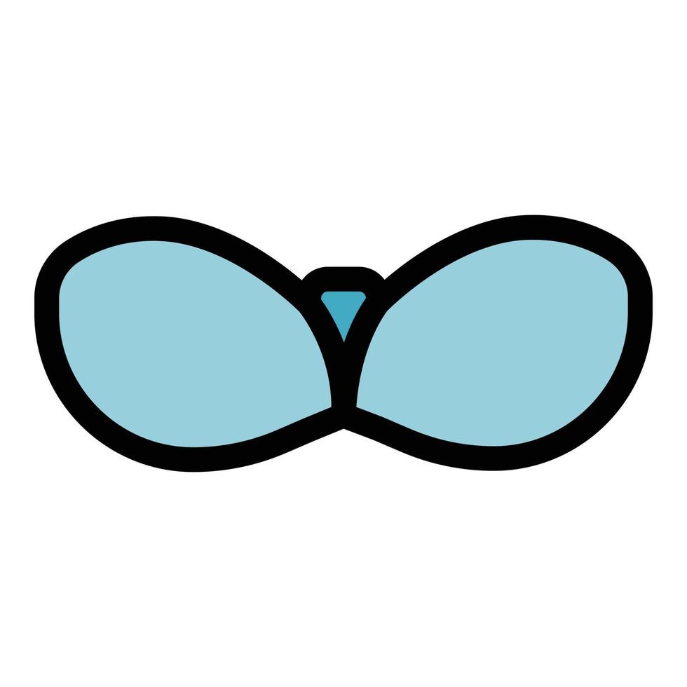 Stick on bra icon color outline vector