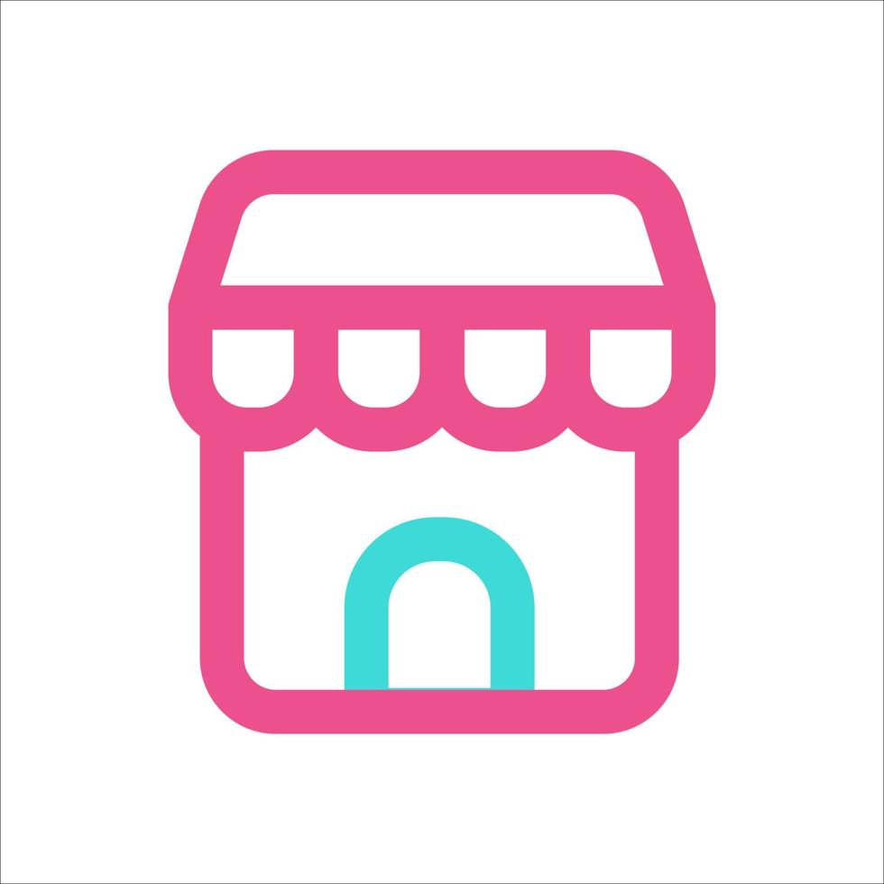 Marketplace Shop Icon Two Color vector