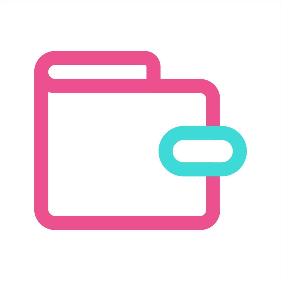 E Wallet Icon Two Color vector