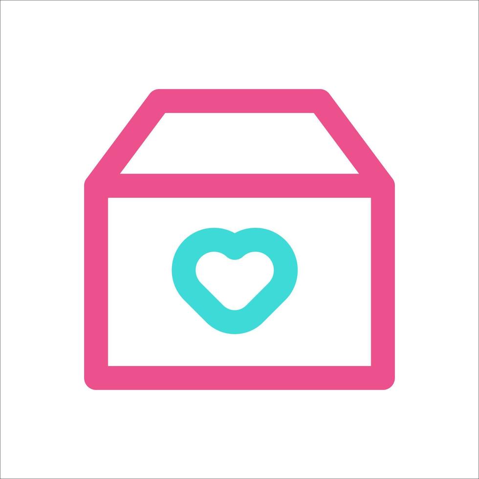 Donation Icon Two Tone Color vector