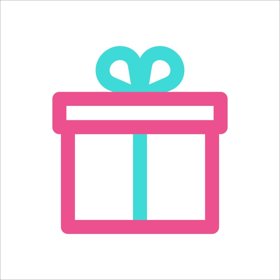 Gift Gold Icon Two Color vector