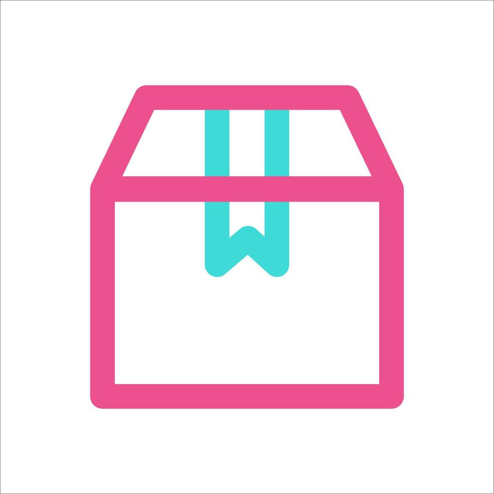 Box Packaging Icon Two Color vector