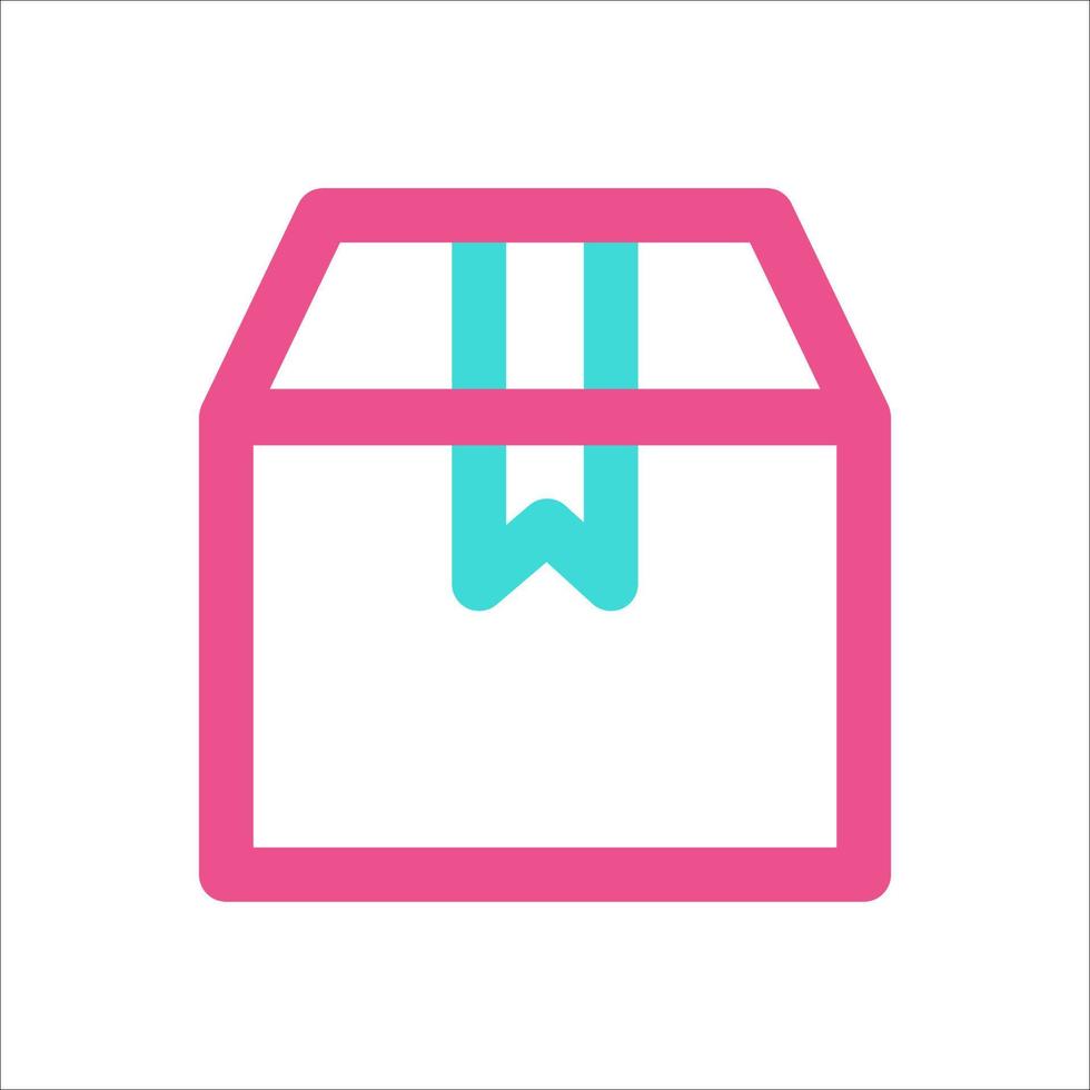 Box Packaging Icon Two Color vector