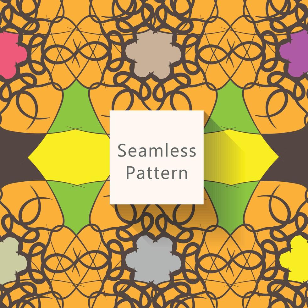 Abstract seamless pattern with background vector
