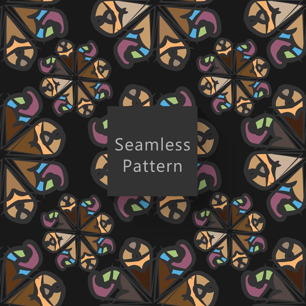 Abstract seamless pattern with background vector