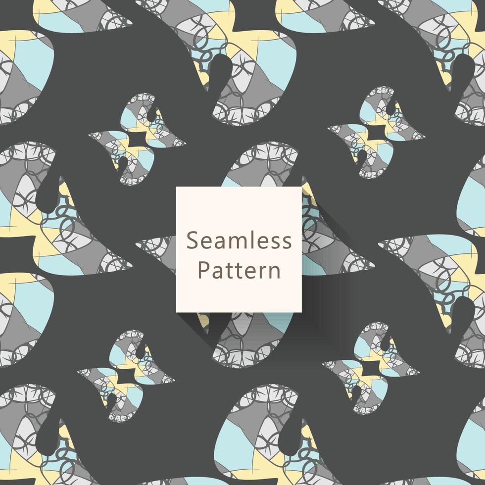 Abstract seamless pattern with background vector