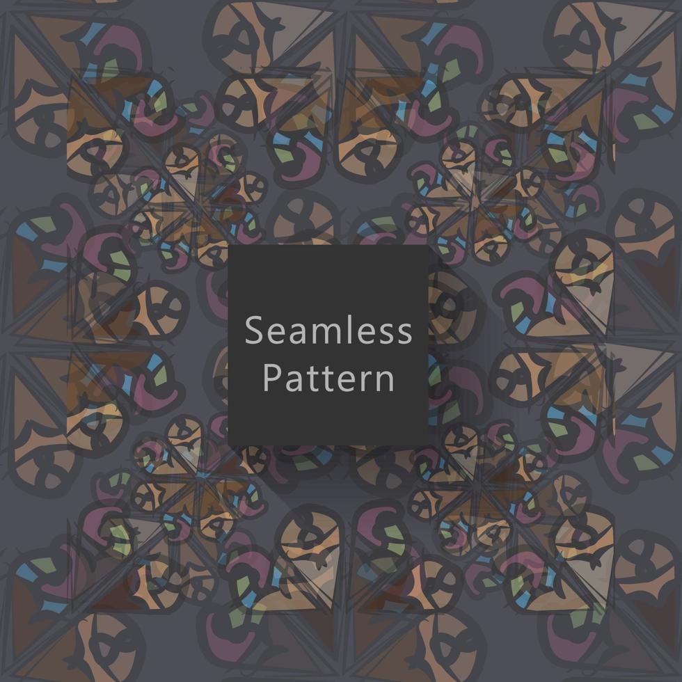 Abstract seamless pattern with background vector