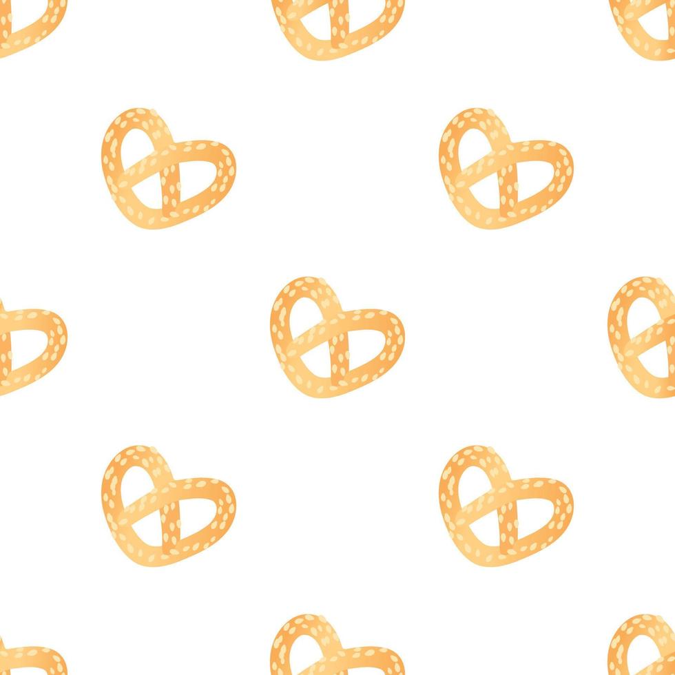 Pretzels pattern seamless vector