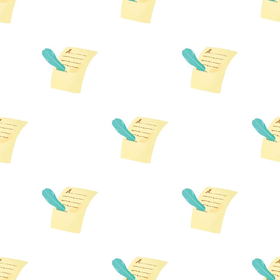 Pen and paper letter pattern seamless vector